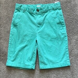 Old Navy Boy's 16 Teal Flat Front Shorts